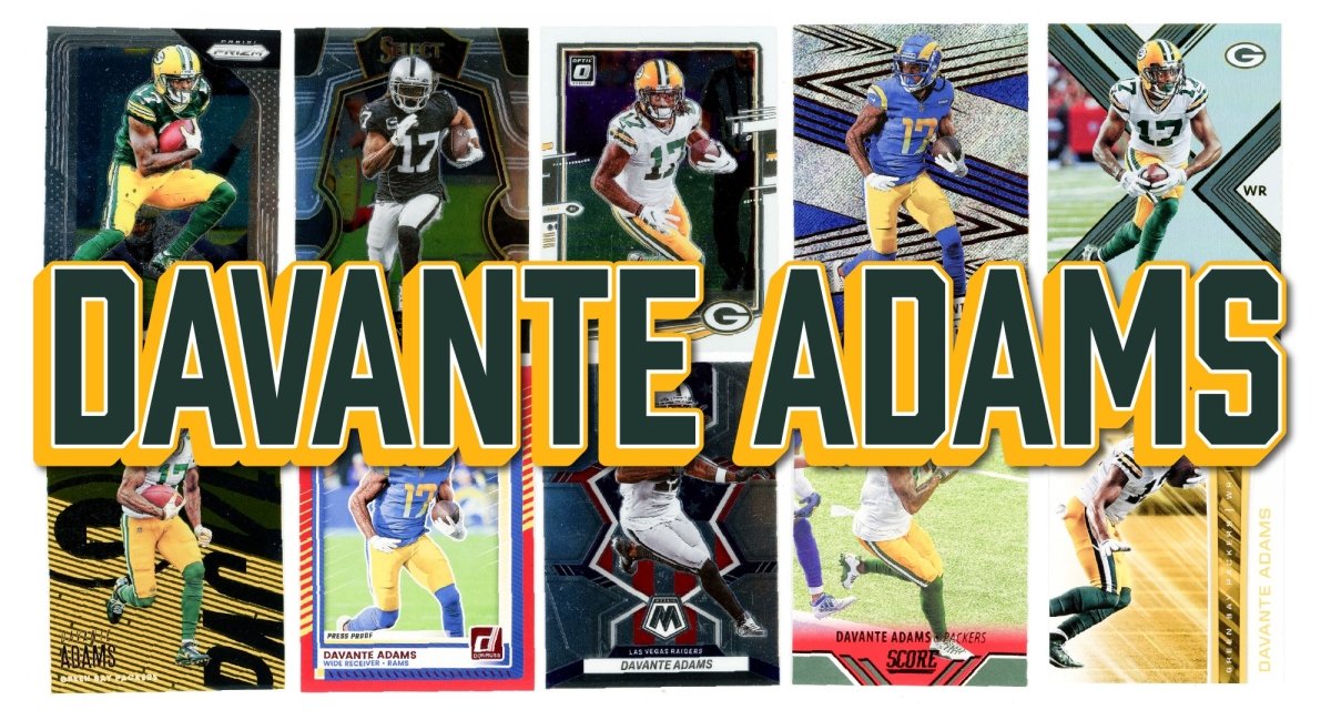 Davante Adams (10) Different Card Player Pack - In Semi Rigid Holders!
