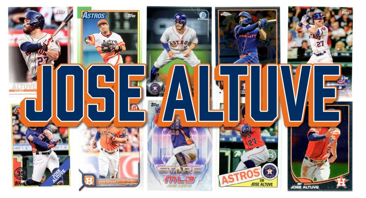 Jose Altuve (10) Different Card Player Pack - In Semi Rigid Holders!