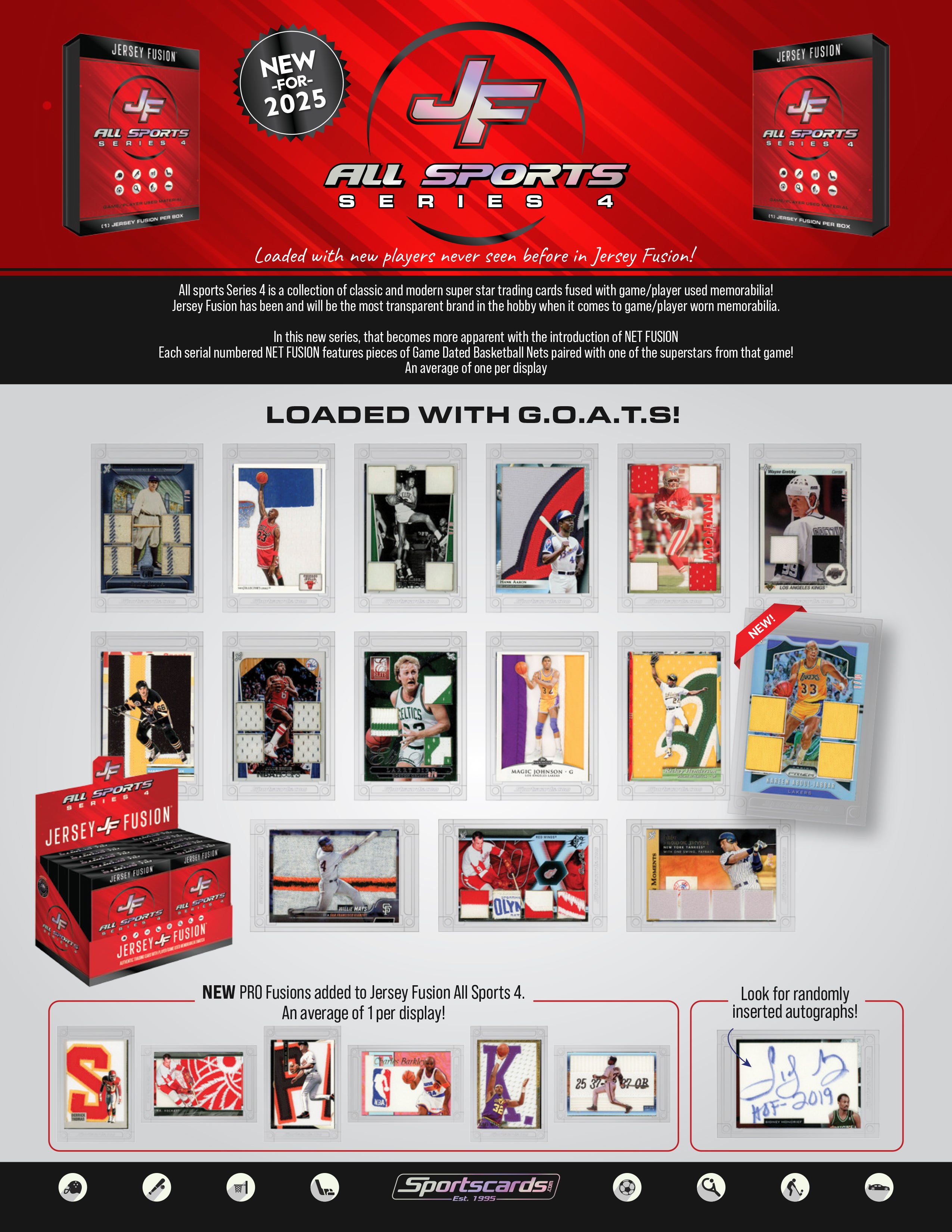 Jersey Fusion All Sports Edition Series 4 Sealed Box - (1) Jersey Fusion Per Box
