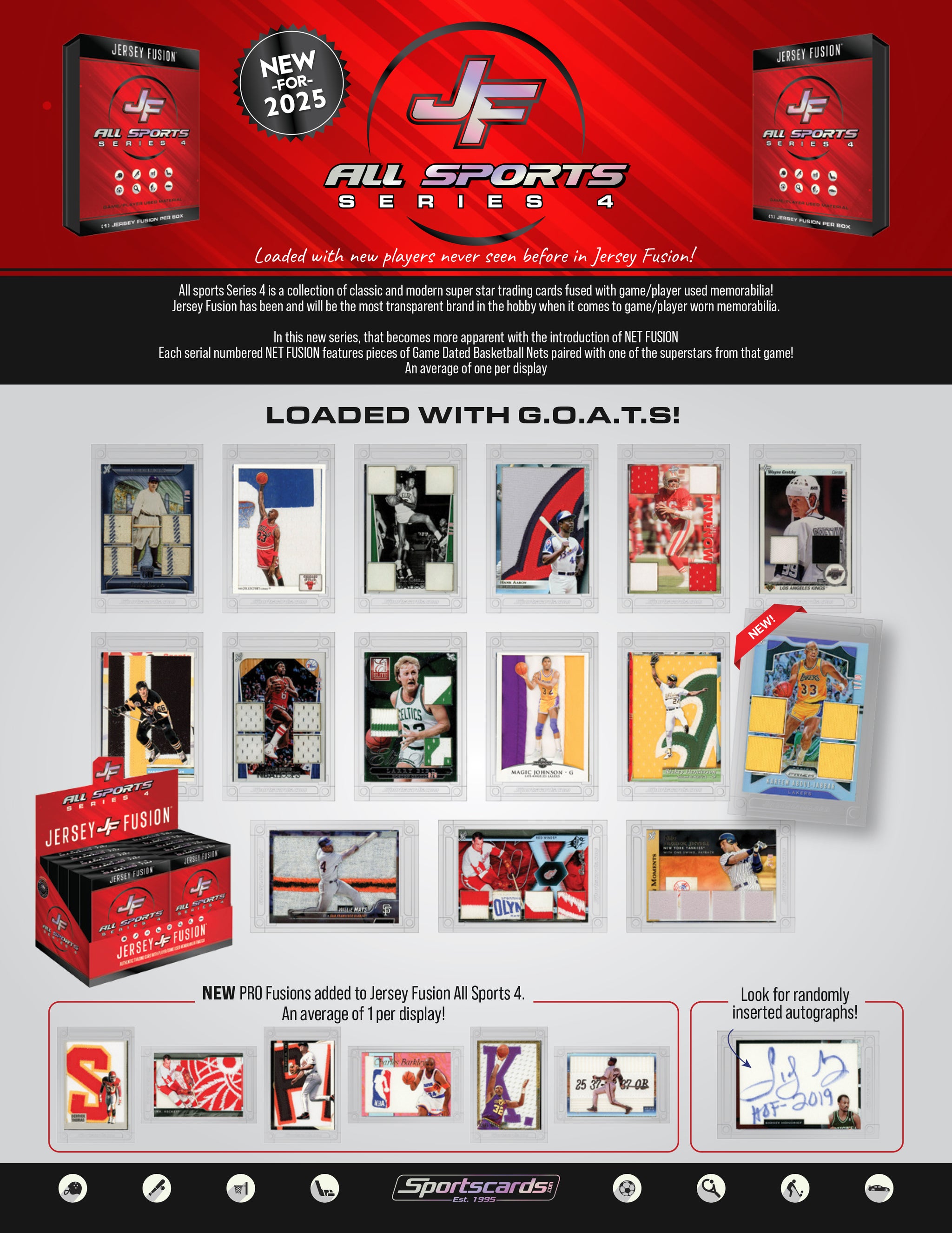 Jersey Fusion All Sports Edition Series 4 Sealed Box - (1) Jersey Fusion Per Box