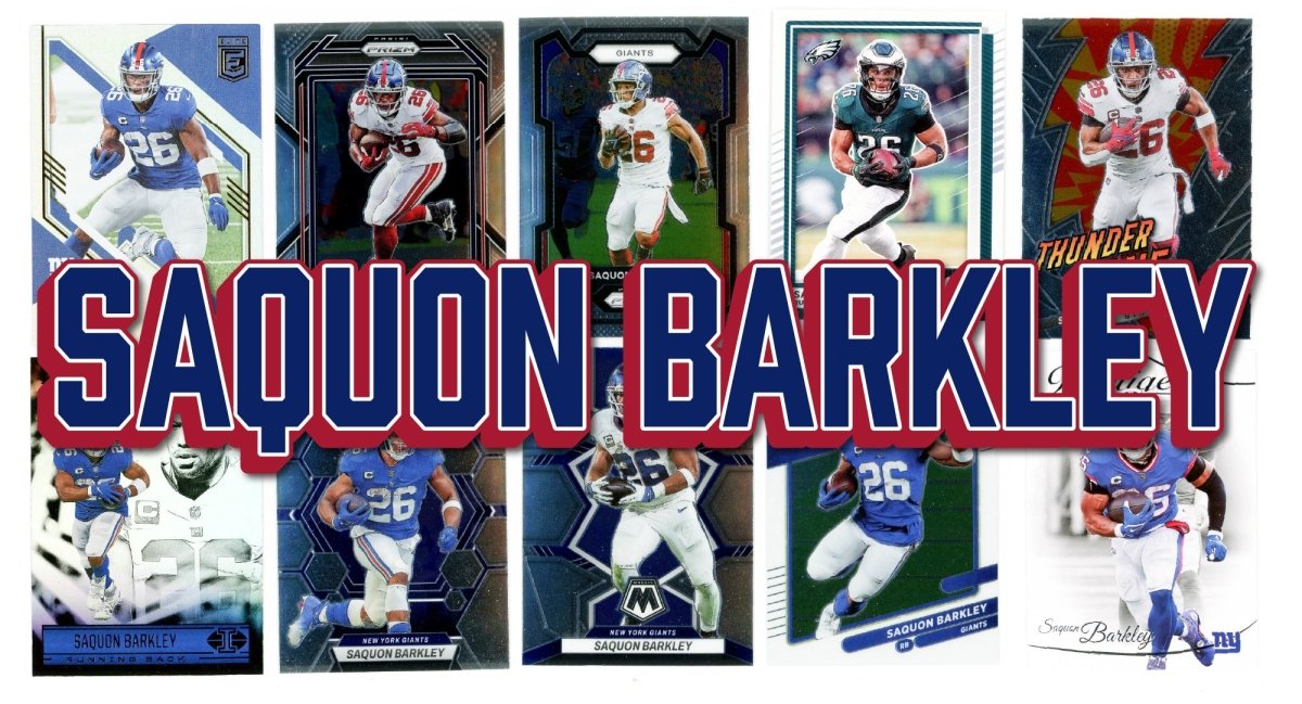 Saquon Barkley (10) Different Card Player Pack - In Semi Rigid Holders!