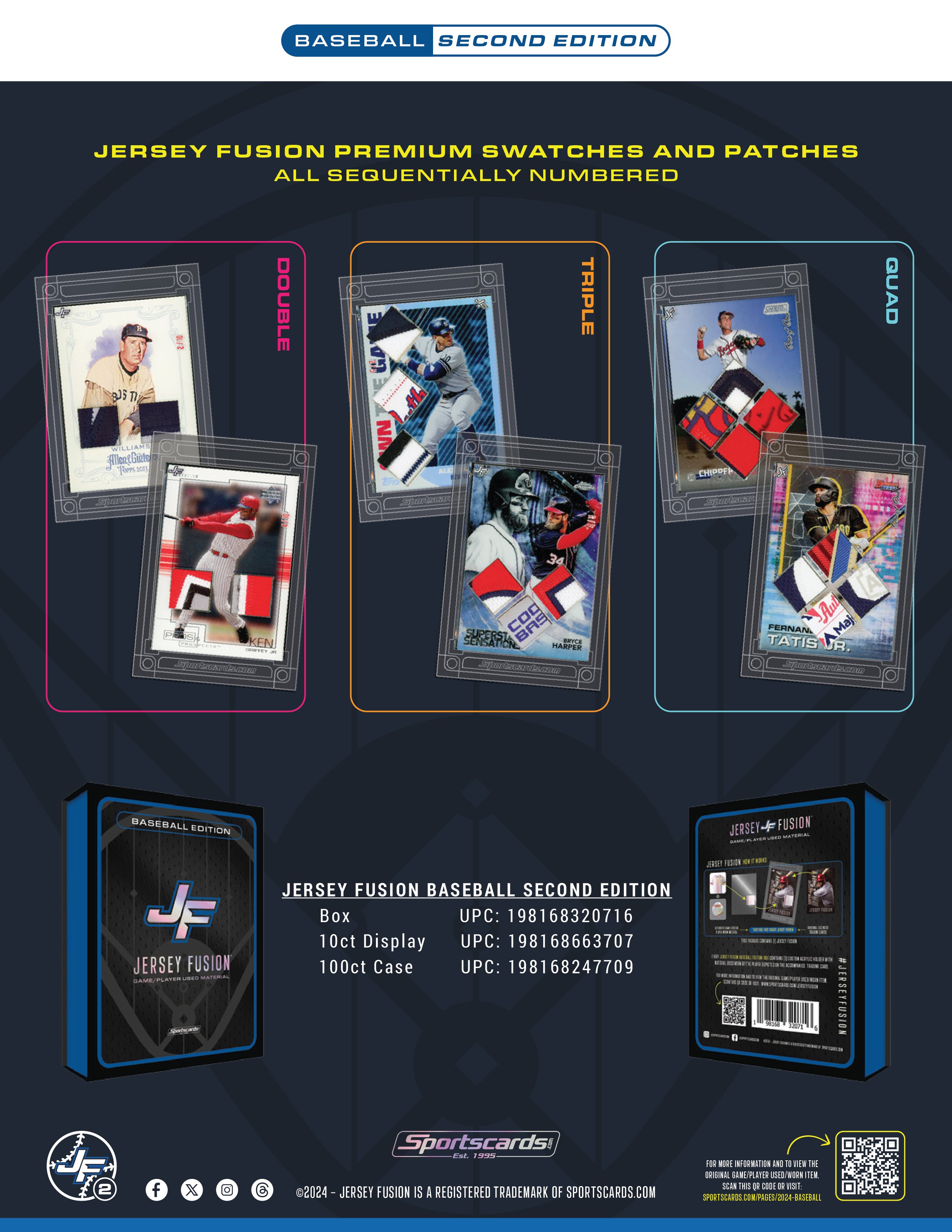 Jersey Fusion Baseball Edition Series 2 Sealed Box - (1) Jersey Fusion Per Box