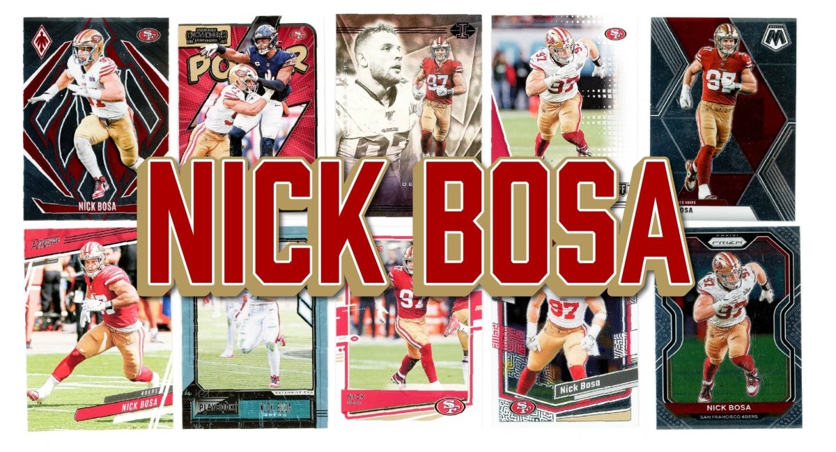 Nick Bosa (10) Different Card Player Pack - In Semi Rigid Holders!