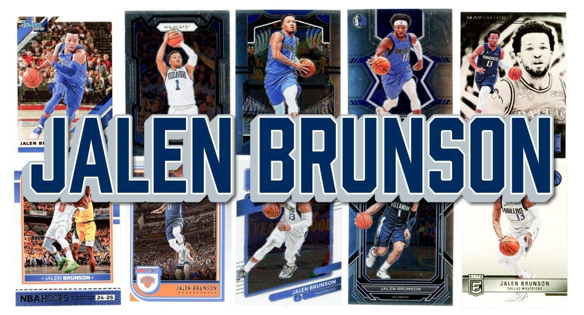 Jalen Brunson (10) Different Card Player Pack - In Semi Rigid Holders!