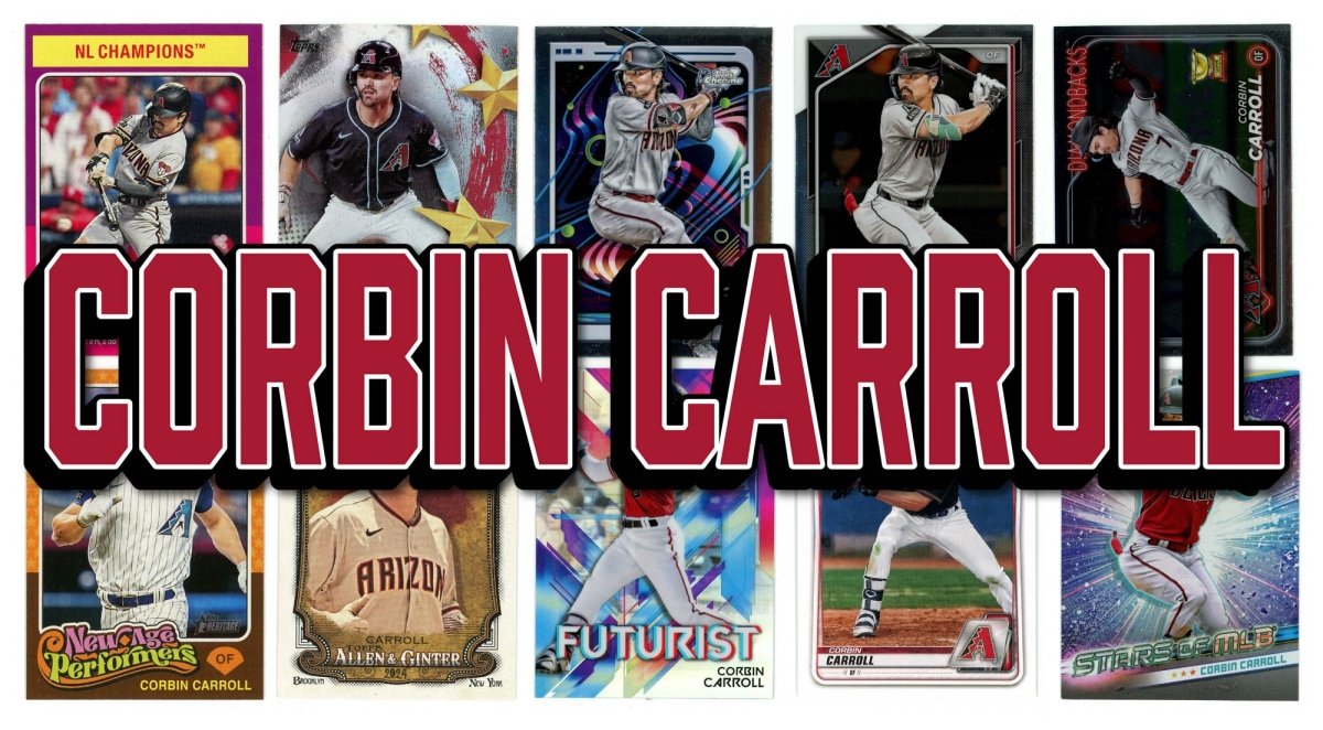 Corbin Carroll (10) Different Card Player Pack - In Semi Rigid Holders!