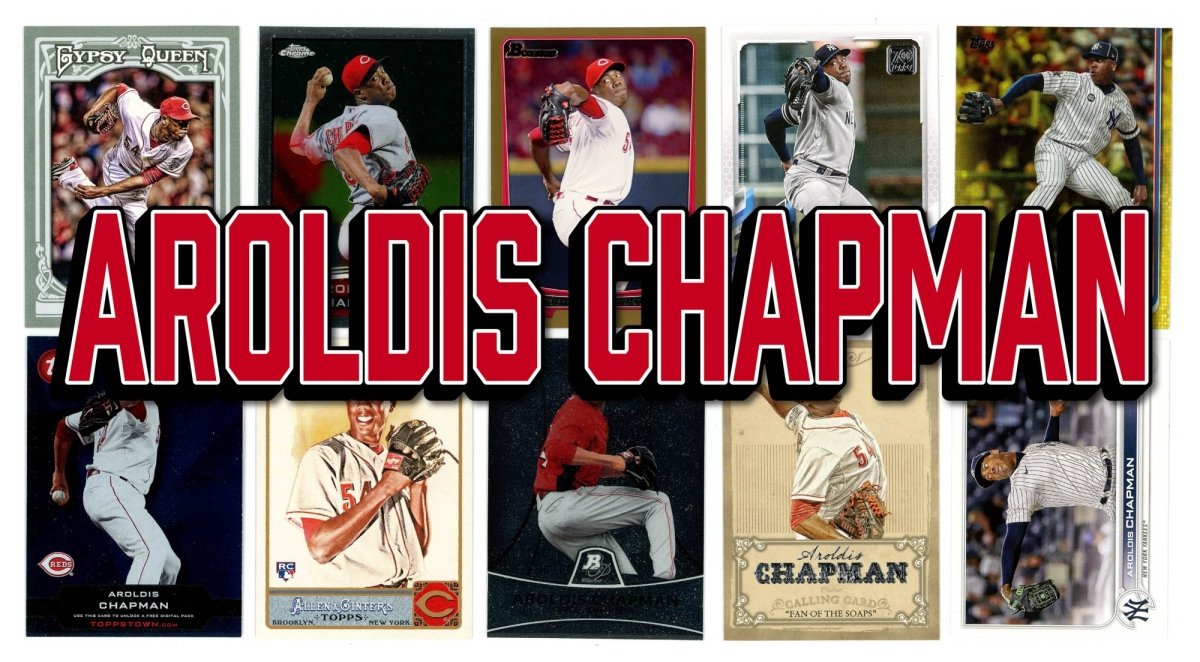 Aroldis Chapman (10) Different Card Player Pack - In Semi Rigid Holders!