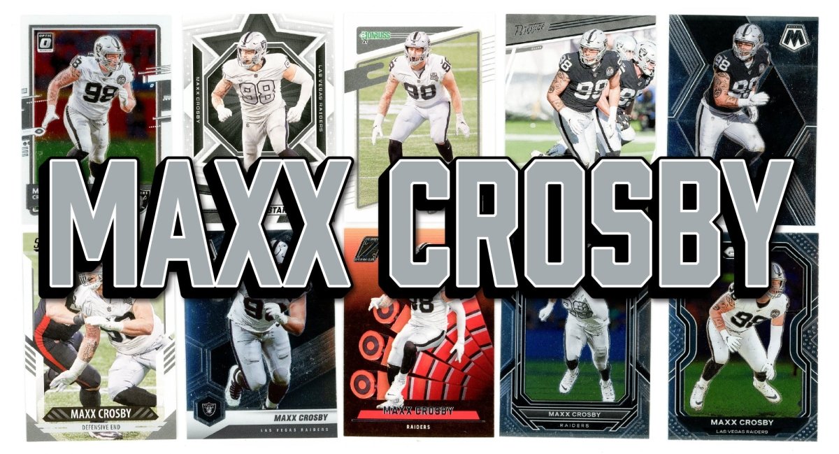 Maxx Crosby (10) Different Card Player Pack - In Semi Rigid Holders!