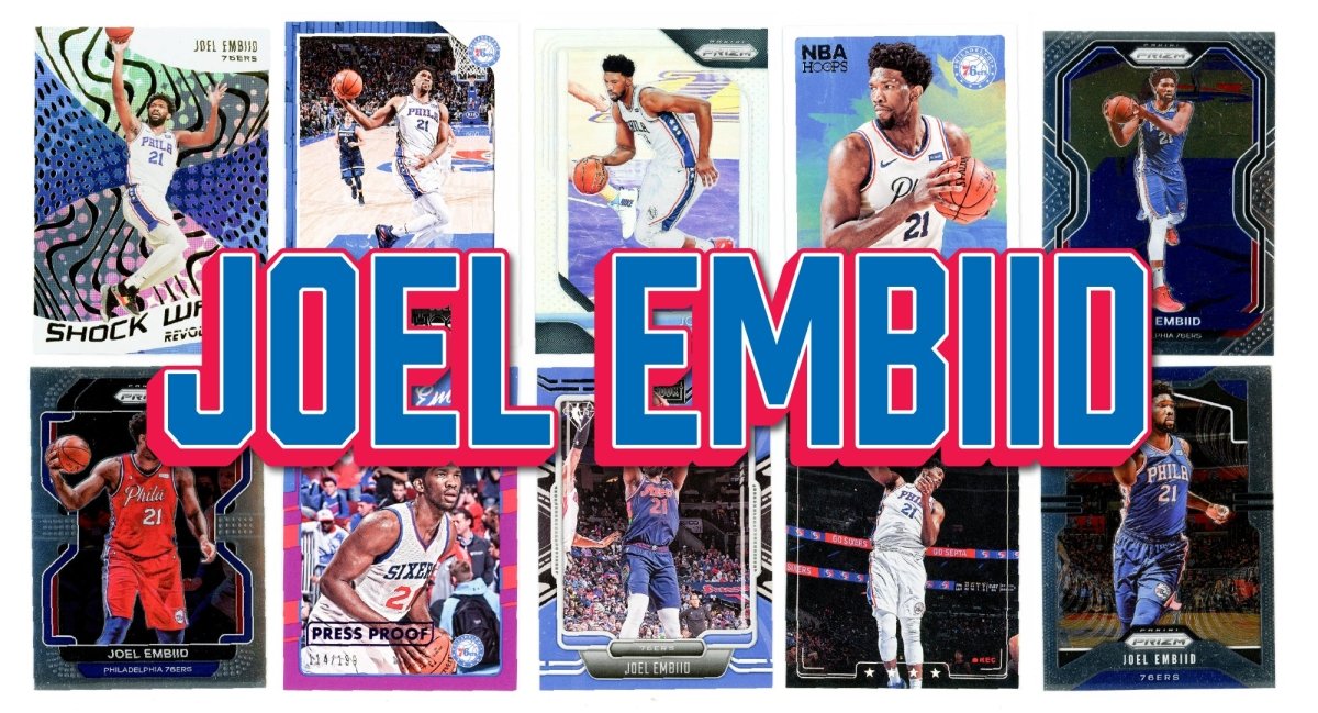 Joel Embiid (10) Different Card Player Pack - In Semi Rigid Holders!