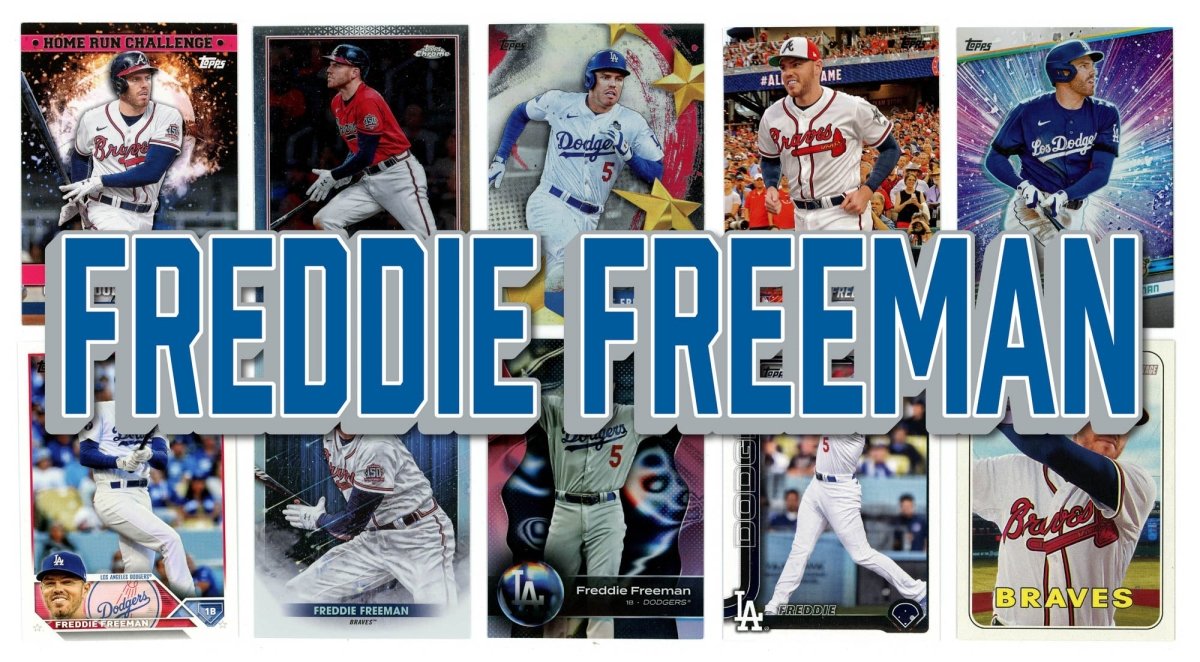 Freddie Freeman (10) Different Card Player Pack - In Semi Rigid Holders!