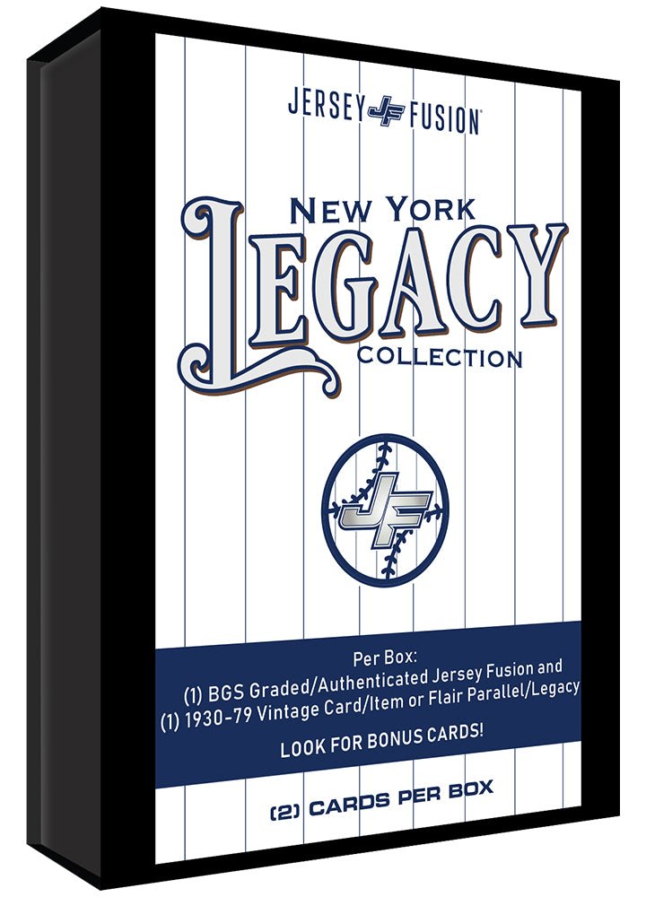 Jersey Fusion: New York Legacy Collection - 2 Cards/Items Per Box!