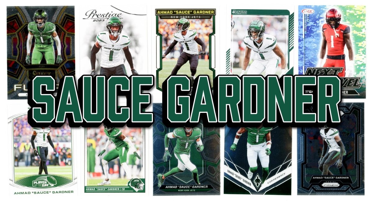 Sauce Gardner (10) Different Card Player Pack - In Semi Rigid Holders!