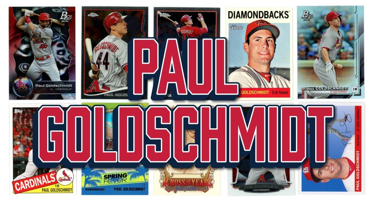 Paul Goldschmidt (10) Different Card Player Pack - In Semi Rigid Holders!