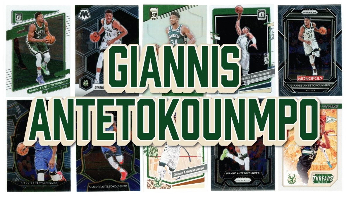 Giannis Antetokounmpo (10) Different Card Player Pack – In Semi Rigid Holders!