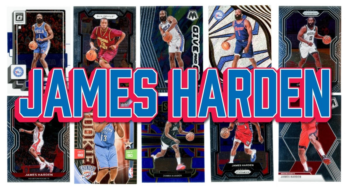 James Harden (10) Different Card Player Pack - In Semi Rigid Holders!