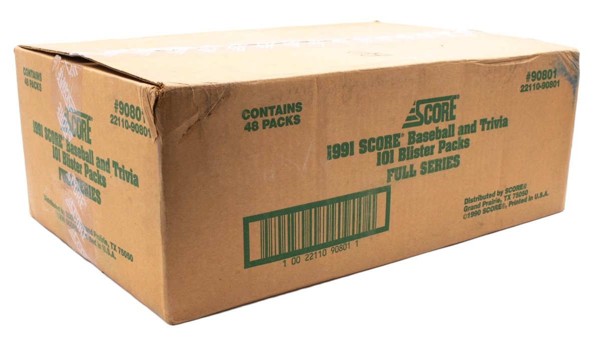 1991 Score Baseball Blister Pack Case Factory Sealed - 48 Packs