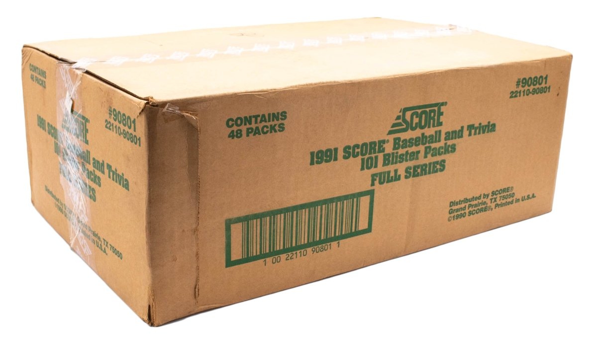 1991 Score Baseball Blister Pack Case Factory Sealed - 48 Packs