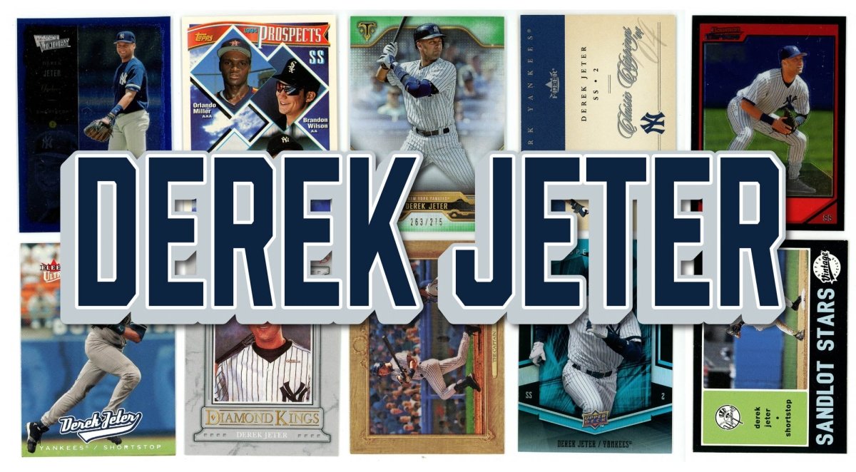 Derek Jeter (10) Different Card Player Pack - In Semi Rigid Holders!
