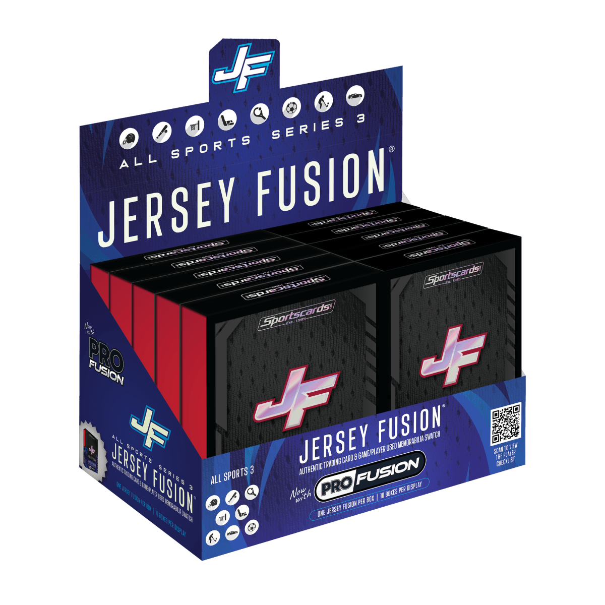 Jersey Fusion All Sports Series 3 Display Box - (10) Sealed Boxes