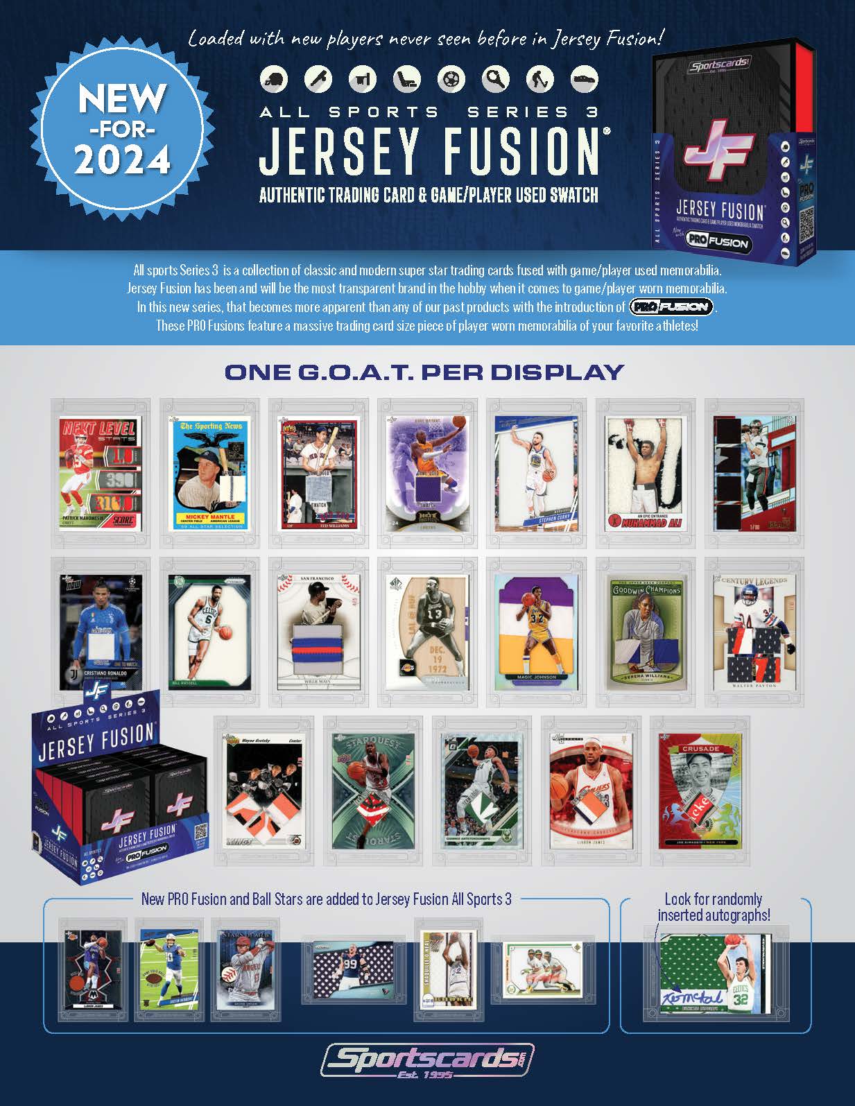 Jersey Fusion All Sports Series 3 Sealed Box - (1) Jersey Fusion Per Box