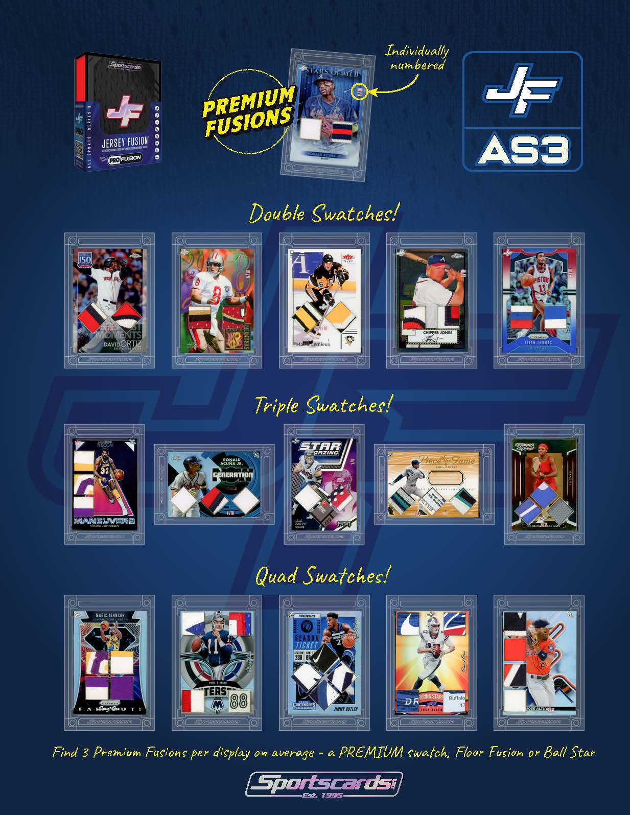 Jersey Fusion All Sports Series 3 Sealed Box - (1) Jersey Fusion Per Box