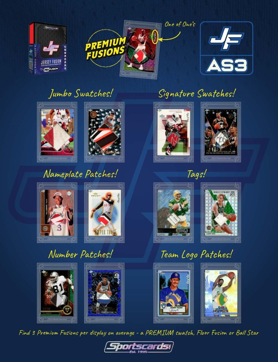 Jersey Fusion All Sports Series 3 Display Box - (10) Sealed Boxes