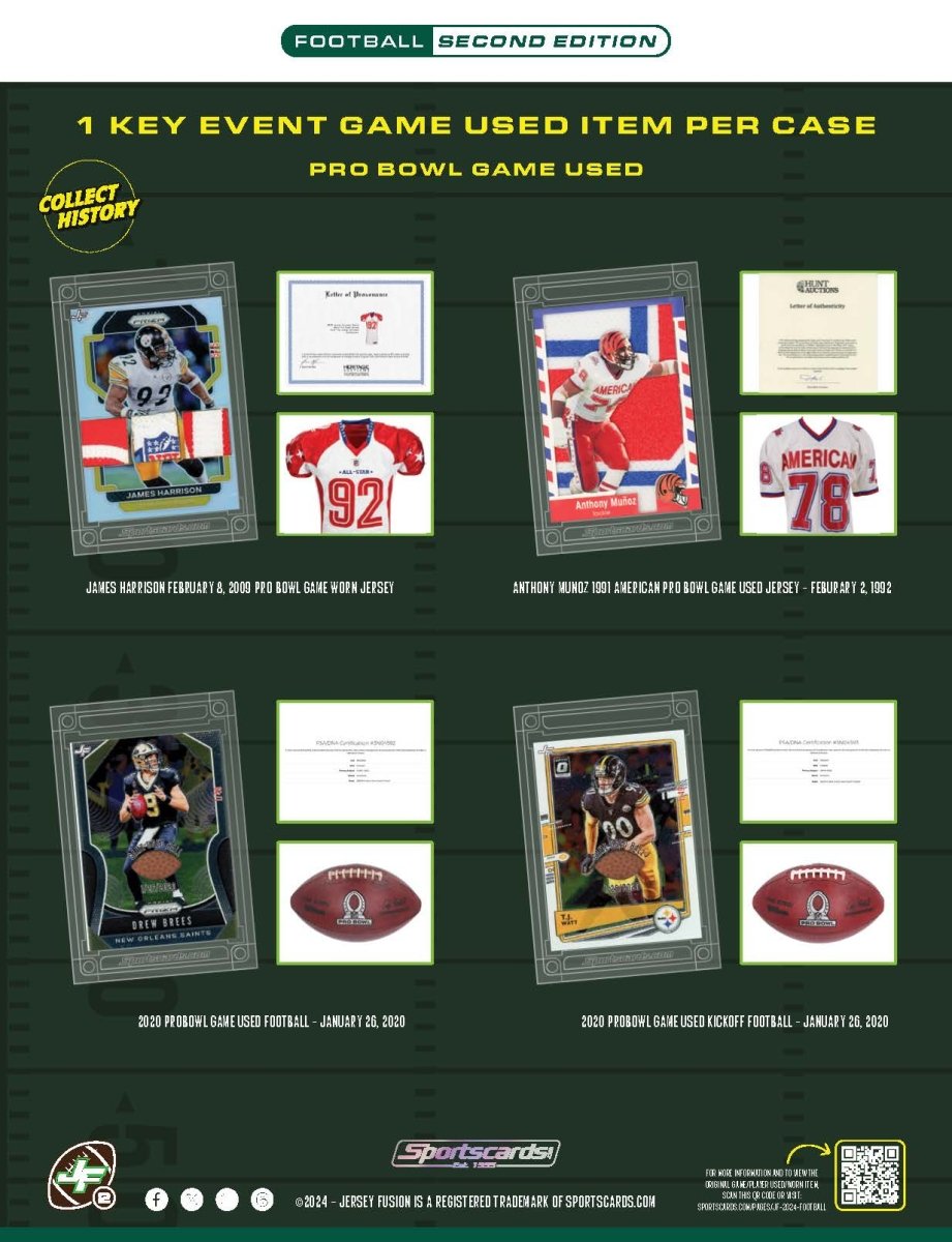 Jersey Fusion Football Edition Series 2 Sealed Box - (1) Jersey Fusion Per Box