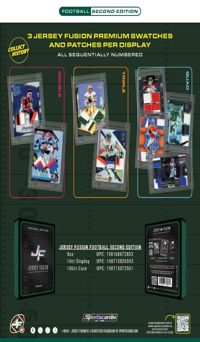 Jersey Fusion Football Edition Series 2 Sealed Box - (1) Jersey Fusion Per Box