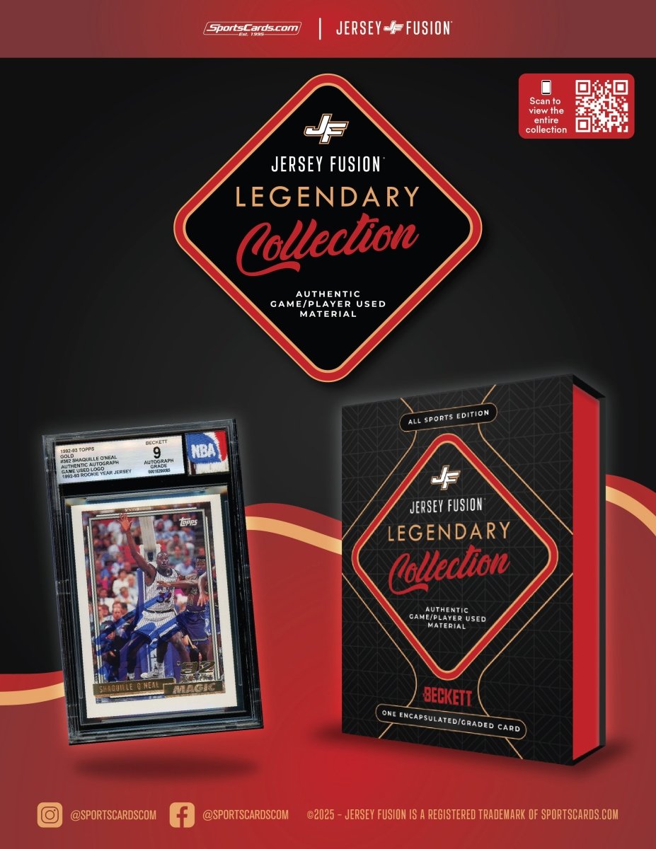Jersey Fusion "Legendary Collection" Sealed Box - (1) Encapsulated/Graded Card Per Box