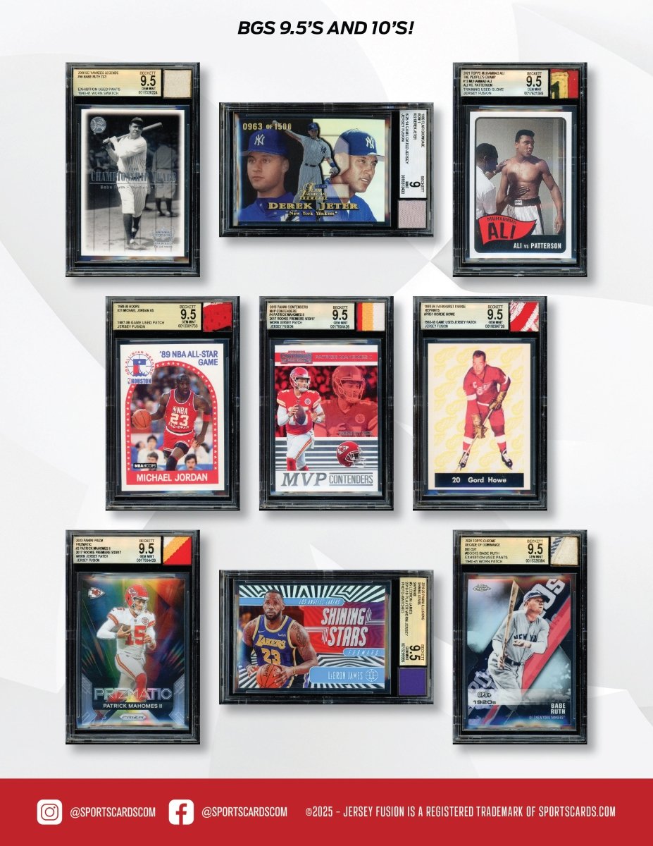 Jersey Fusion "Legendary Collection" Sealed Box - (1) Encapsulated/Graded Card Per Box