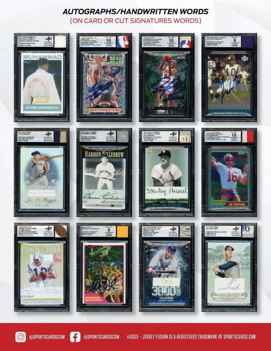 Jersey Fusion "Legendary Collection" Sealed Box - (1) Encapsulated/Graded Card Per Box