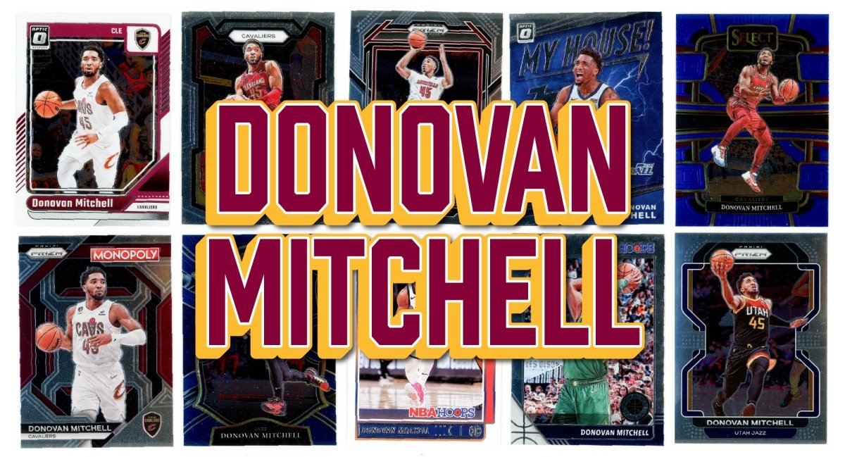 Donovan Mitchell (10) Different Card Player Pack - In Semi Rigid Holders!