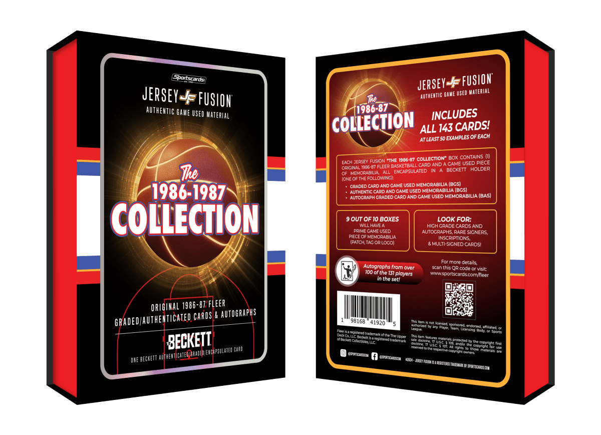 Jersey Fusion: The 1986-87 Collection *EMPTY* Box (5 Boxes)