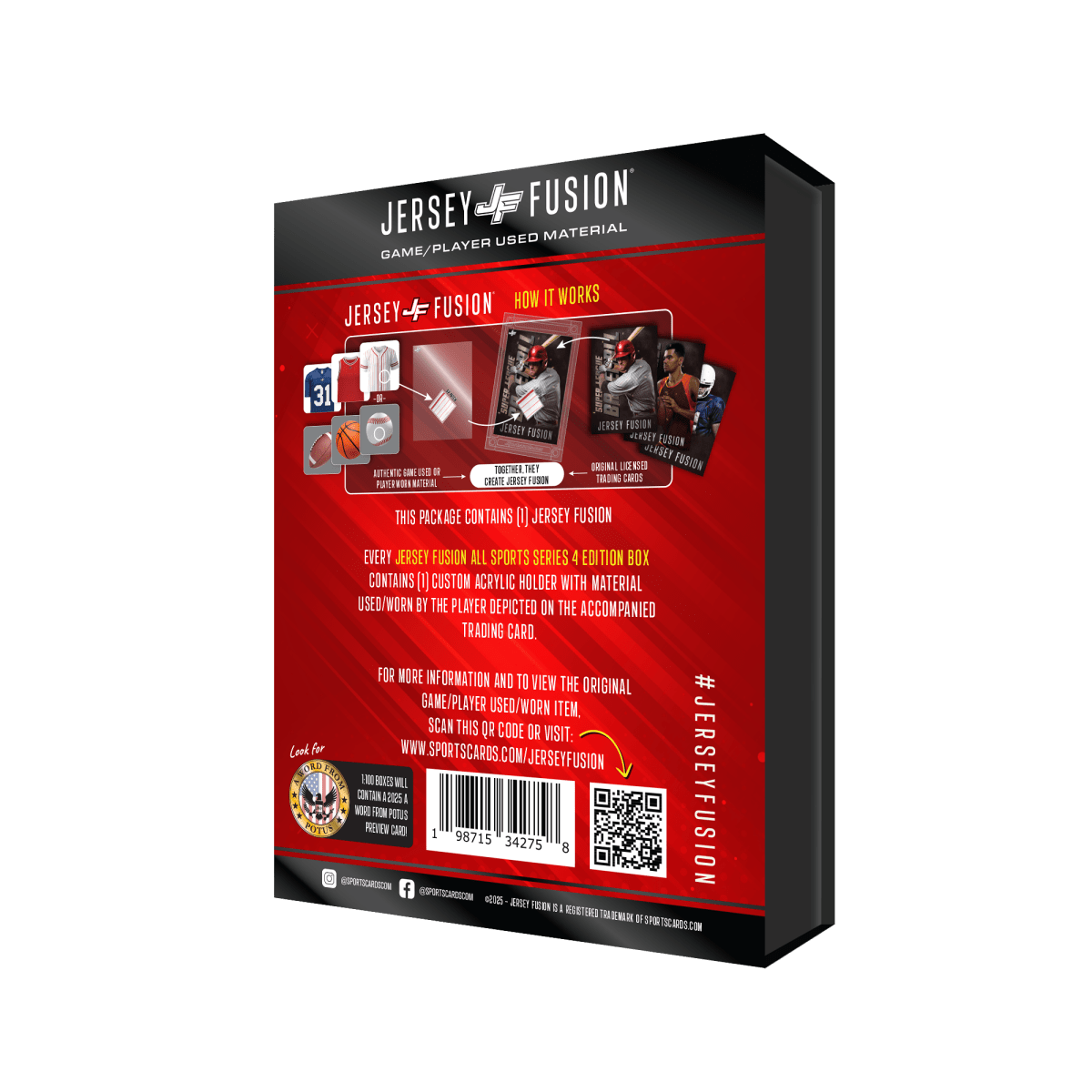 Jersey Fusion All Sports Edition Series 4 Sealed Box - (1) Jersey Fusion Per Box