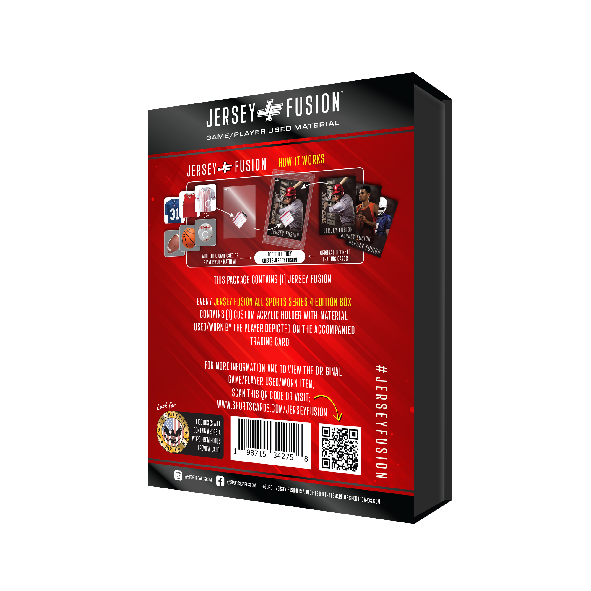 Jersey Fusion All Sports Edition Series 4 Sealed Box - (1) Jersey Fusion Per Box