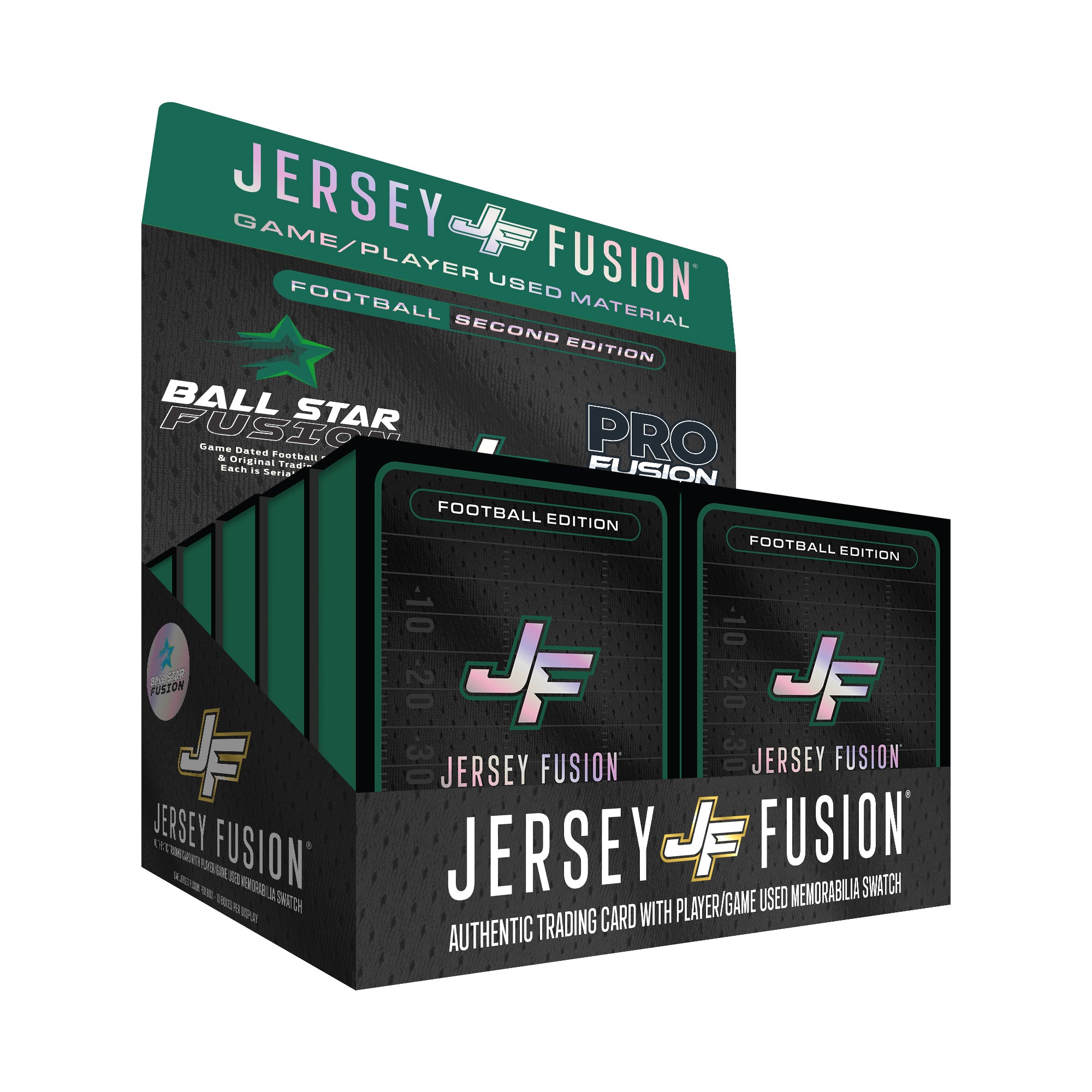 Jersey Fusion Football Edition Series 2 Display - (10) Sealed Jersey Fusion Boxes