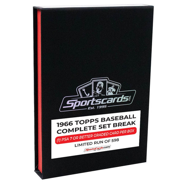 1966 Topps Baseball Complete Graded Set Break - (1) Graded Card (PSA 7 - Sportscards.com 1966 Topps Baseball Complete Graded Set Break - (1) Graded Card (PSA 7 - Sportscards.com