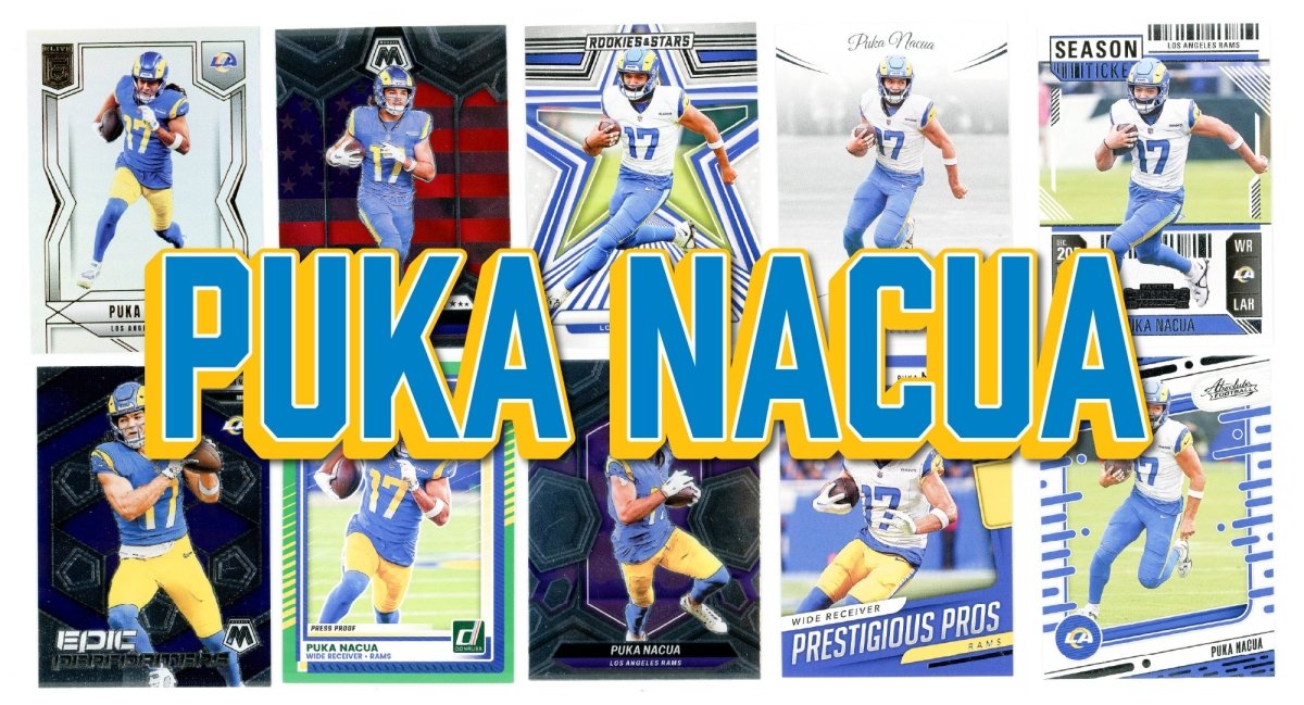 Puka Nacua (10) Different Card Player Pack - In Semi Rigid Holders!