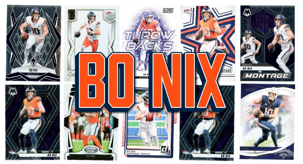 Bo Nix (10) Different Card Player Pack - In Semi Rigid Holders!