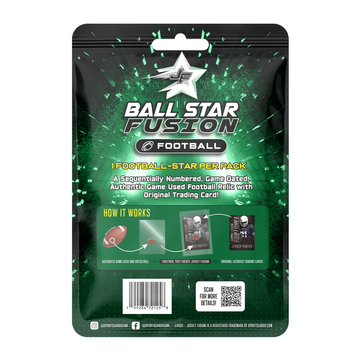 2025 BALL STAR FUSION - FOOTBALL EDITION - (1) BALL STAR FUSION PER PACK!