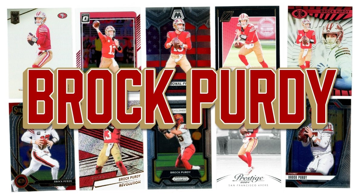 Brock Purdy (10) Different Card Player Pack - In Semi Rigid Holders!