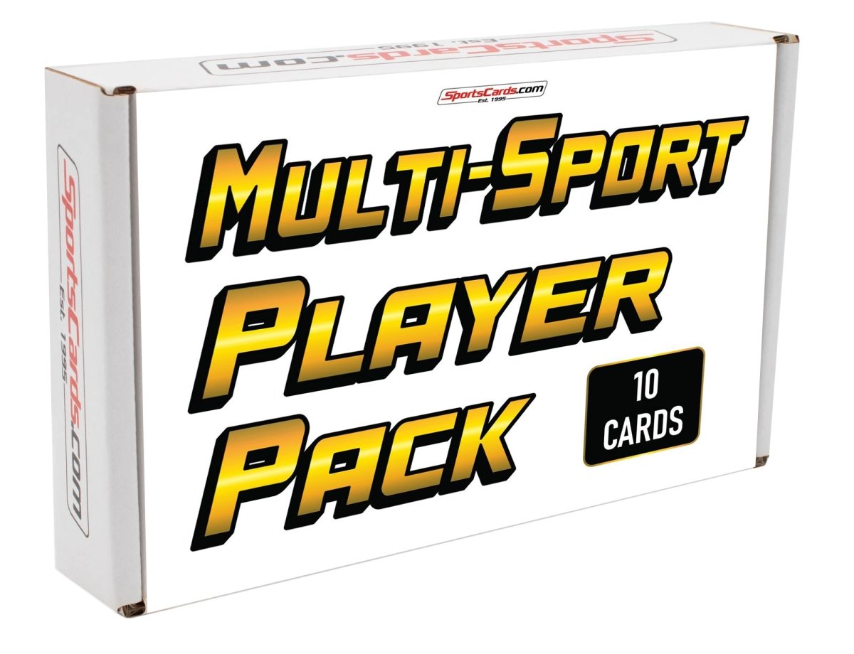 Multi-Sport (10) Assorted Card Player Pack – In New Semi Rigid Holders!