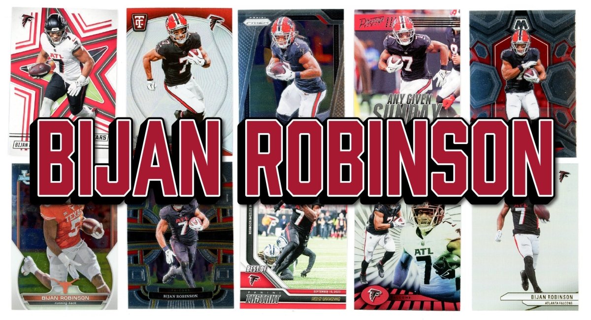 Bijan Robinson (10) Different Card Player Pack - In Semi Rigid Holders!