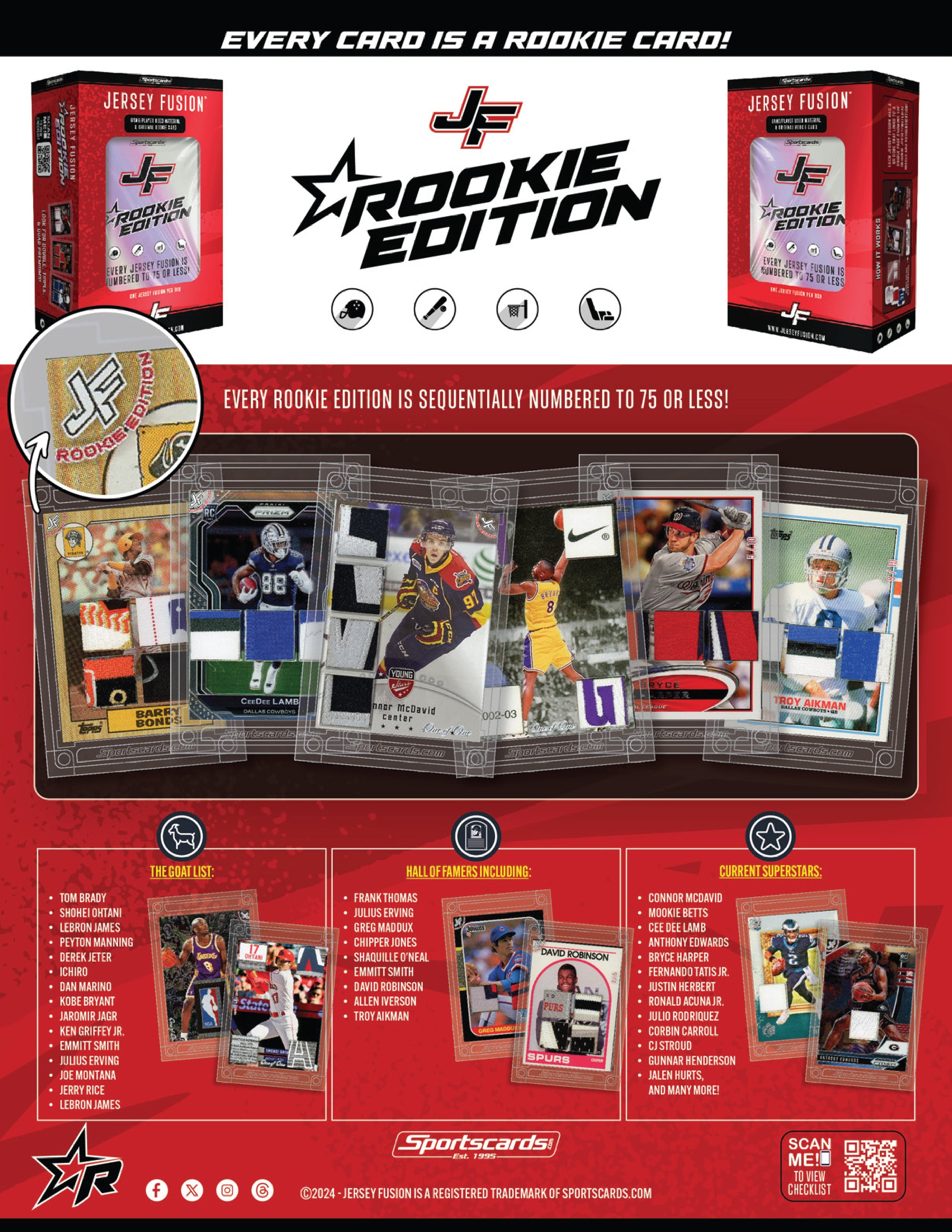 Jersey Fusion Rookie Edition Sealed Box - (1) Jersey Fusion Per Box