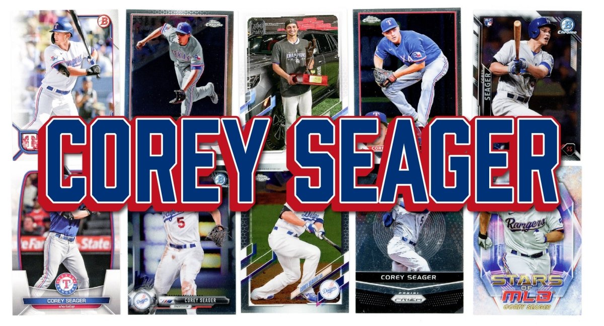Corey Seager (10) Different Card Player Pack - In Semi Rigid Holders!