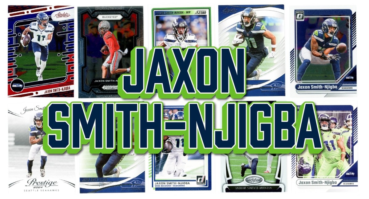 Jaxon Smith-Njigba (10) Different Card Player Pack - In Semi Rigid Holders!