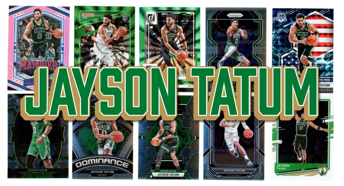 Jayson Tatum (10) Different Card Player Pack - In Semi Rigid Holders!