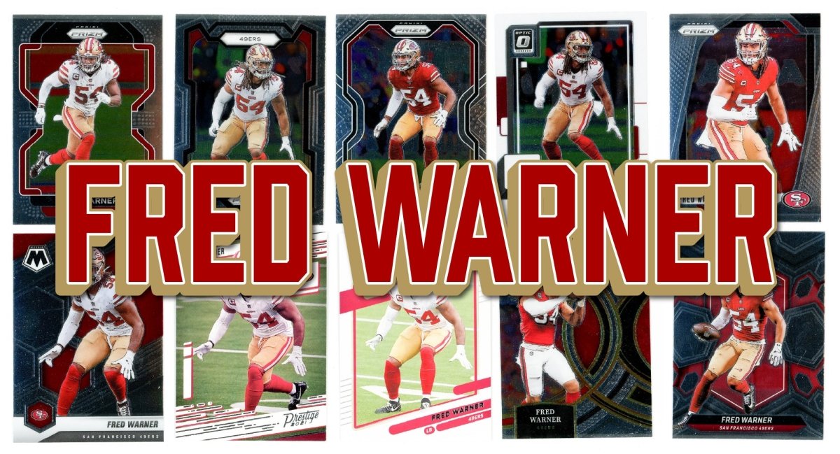 Fred Warner (10) Different Card Player Pack - In Semi Rigid Holders!