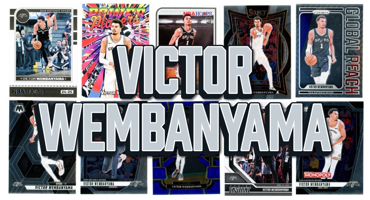 Victor Wembanyama (10) Different Card Player Pack - In Semi Rigid Holders!