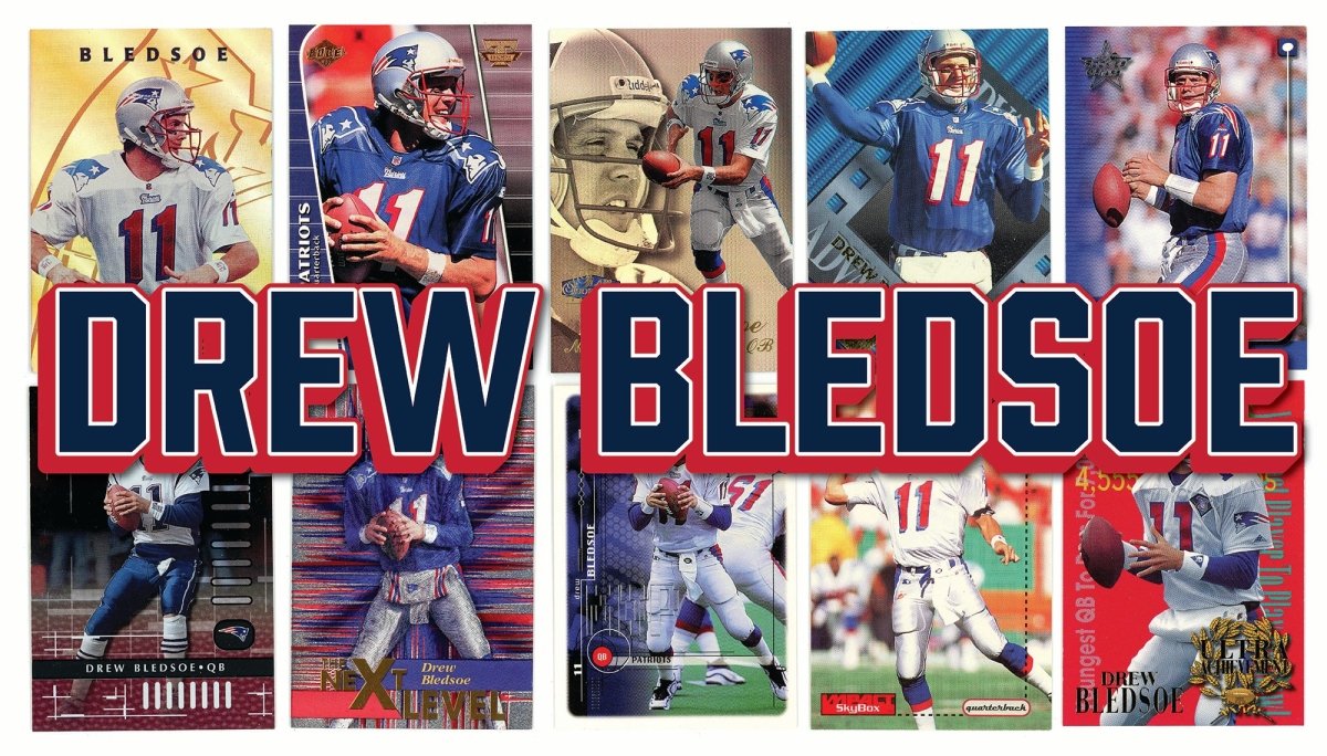 Drew Bledsoe (10/25) Different Card Player Pack – In Semi Rigid Holders!