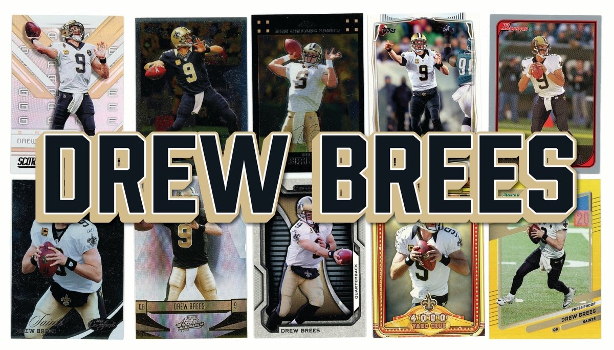 Drew Brees (10/25) Different Card Player Pack – In Semi Rigid Holders!
